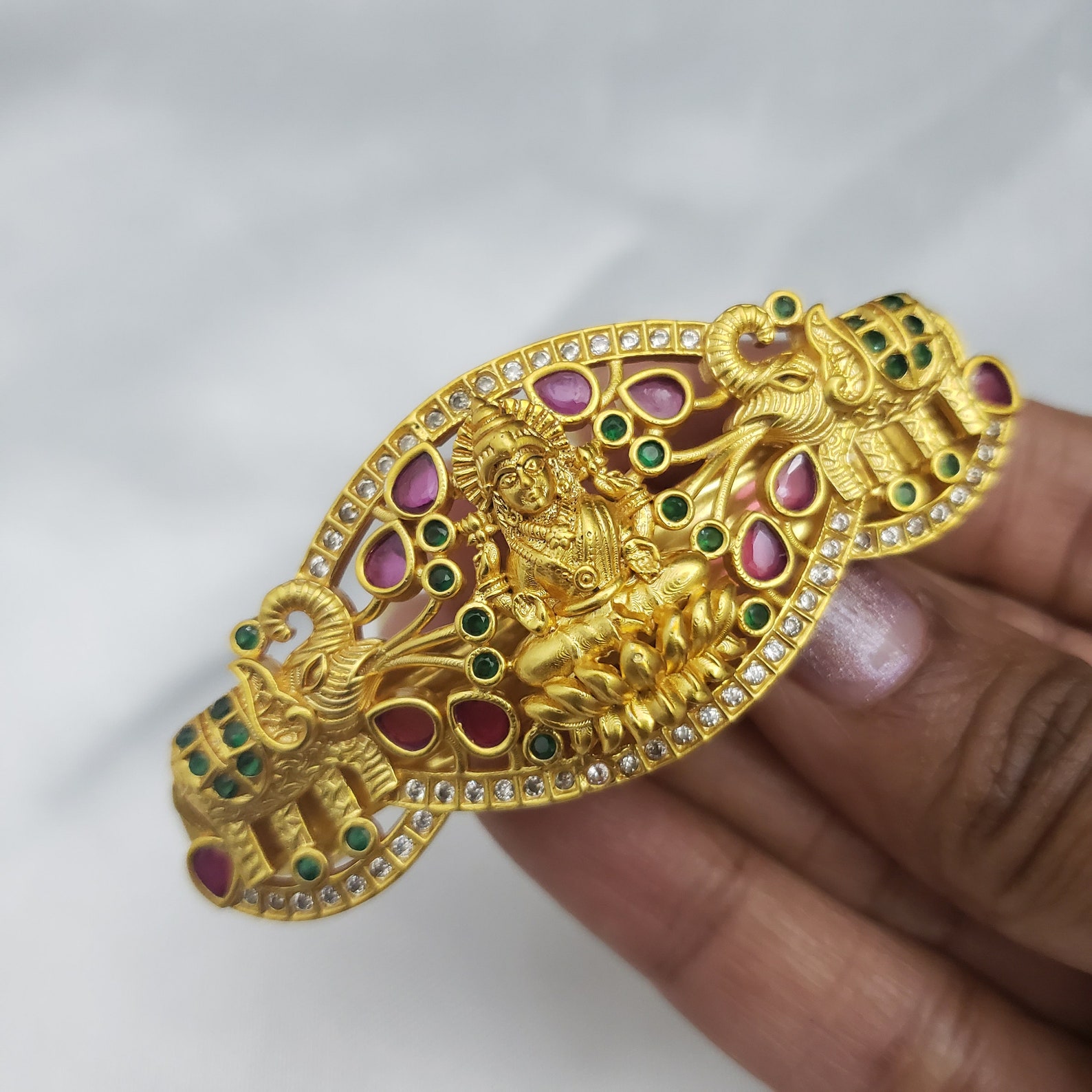 Indian hair clipsGold covering Hair clip Wedding Etsy