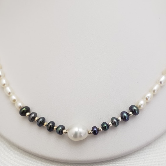 ひ670超美品本真珠セミラウンドシェイプブラウン ネックレス 証明書付き