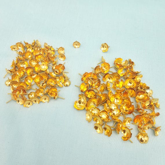 Pure Silver 108 Flowers, 22k Gold Covering Silver Flowers for