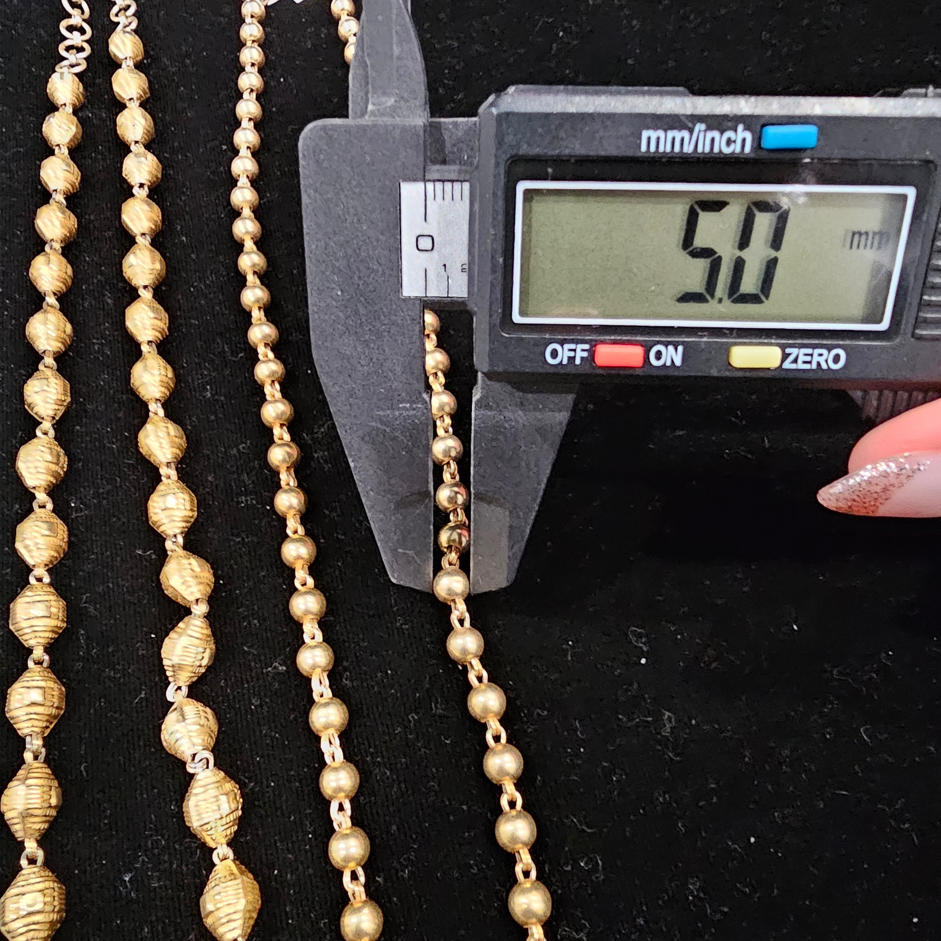 92.5 Pure Silver Chains, Mattar/ Dolki Beads Chains, Silver Chains- Mix ...