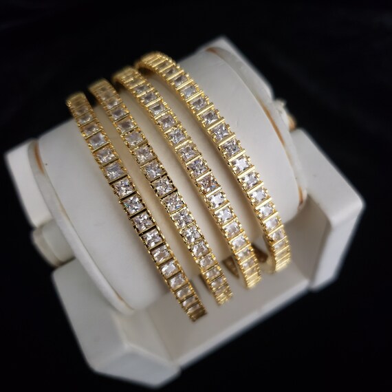 Cz bangles shop 22k gold