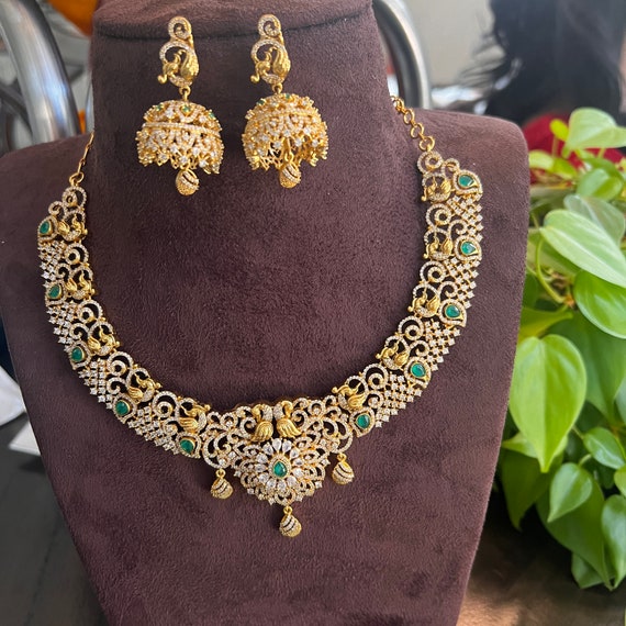 Premium Cz Jewelry W/ Buttalu, Indian Jewelry, Indian Wedding