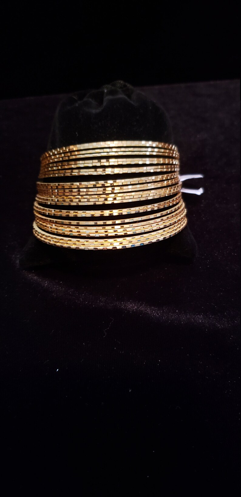 24 Thin Bangles set Mix n Match Bracelet Set,Bollywood Kadas 24 Indian Bangles Set 22k Gold Plated Traditional indian Wedding Bangles