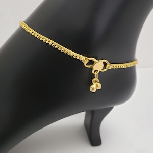 Anklets, Simple Payal Indian Traditional Bridal jewelry, Fashion Jewelry for Women Anklets, Payal
