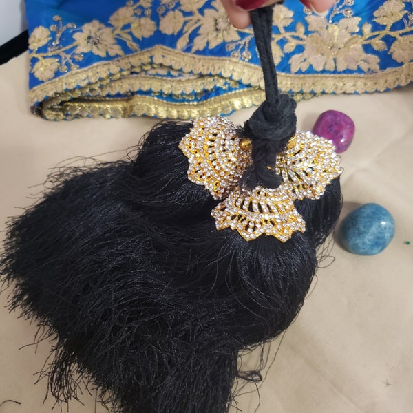 Jada gantalu, Indian Hair decor Jada kuppulu, Jada kuchulu for brides, Stone work Jada Kuchulu