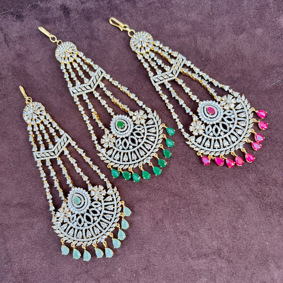 Jhoomar Tikka Gold Passa Indian Jewelry Indian Fashion Indian