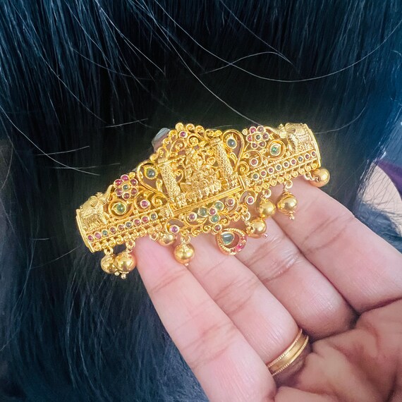 Indian Hair Clips, Traditional Style Clip, Hair Clip, Gold  display picture 1