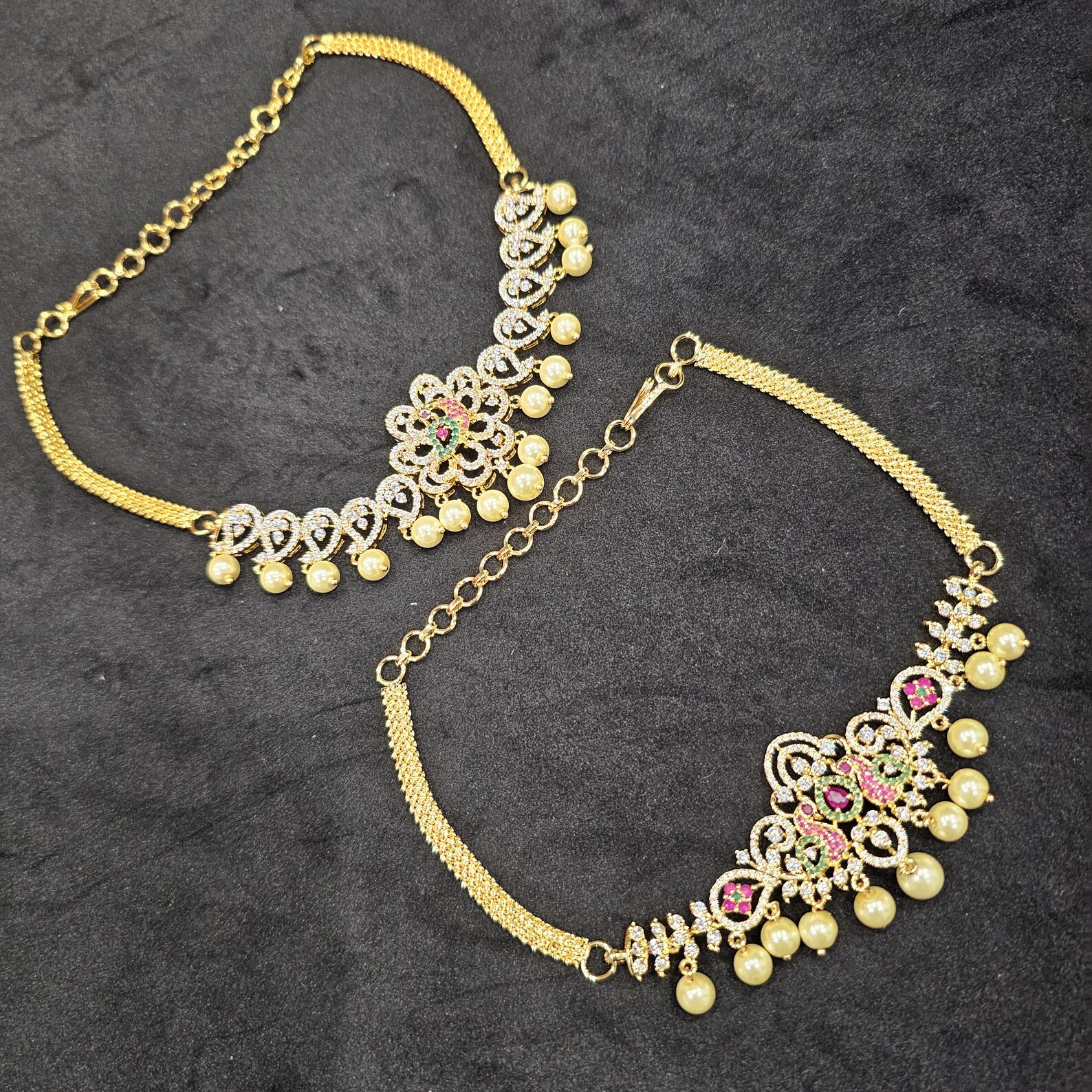 CZ Stones Vanki, Traditional Indian Armlet, Bhajuband, Cubic Zircon ...