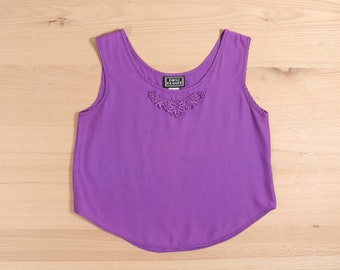 1990's Purple Crop Tank Top