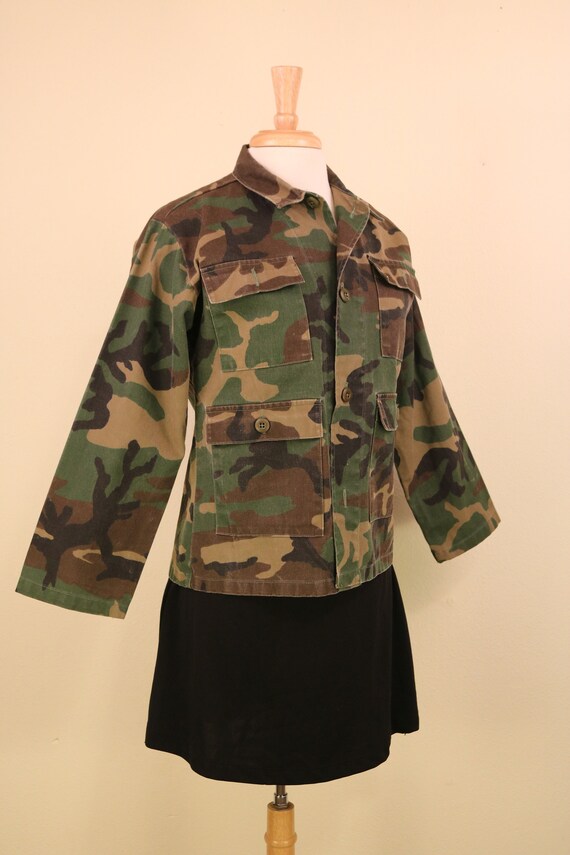 1990’s Camo Camouflage Jacket Size Small - image 3