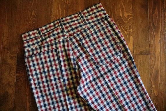 1970's Levi's Red White and Blue Plaid Gentleman'… - image 5