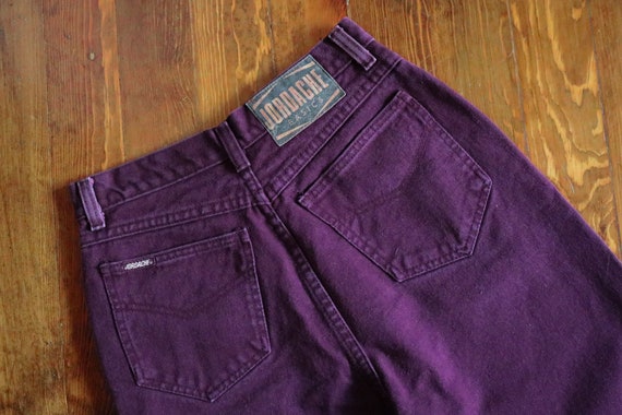 1990's Purple Maroon High Waisted Jordache Jeans - image 1