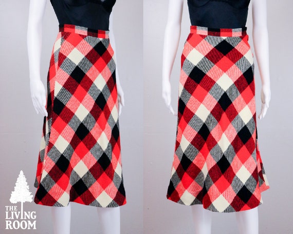 Vintage 1960's Plaid Skirt