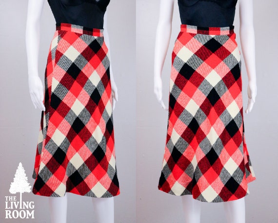 Vintage 1960's Plaid Skirt - image 1