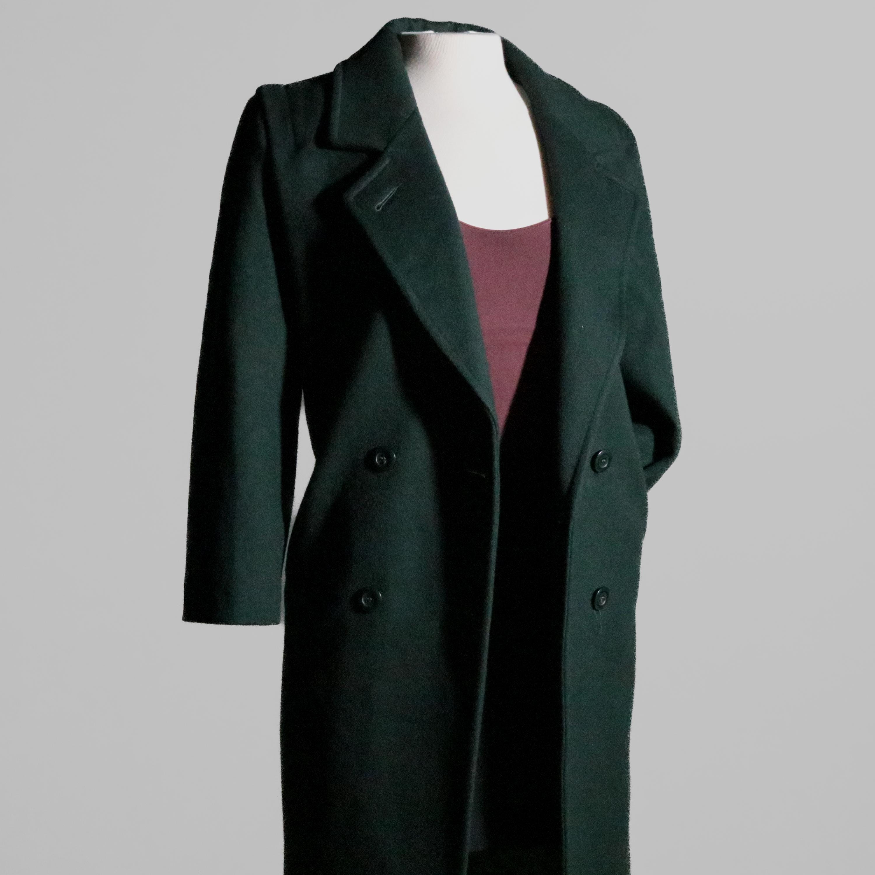 Vintage 80s Oversized Wool Coat - Etsy