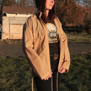 Veste à capuche Pacific Trail Tan Rain Shell des années 1970