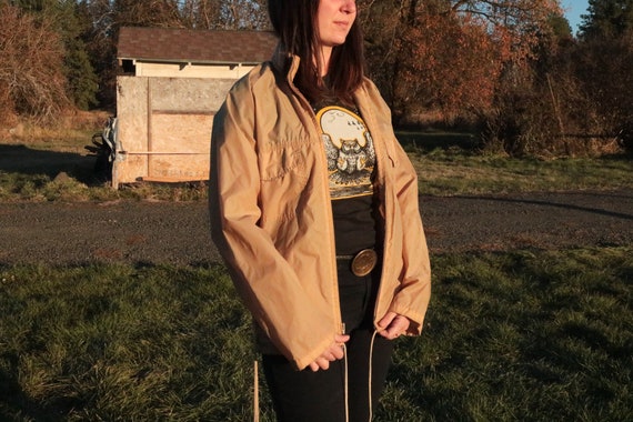 1970’s Pacific Trail Tan Rain Shell Hooded Jacket - image 1