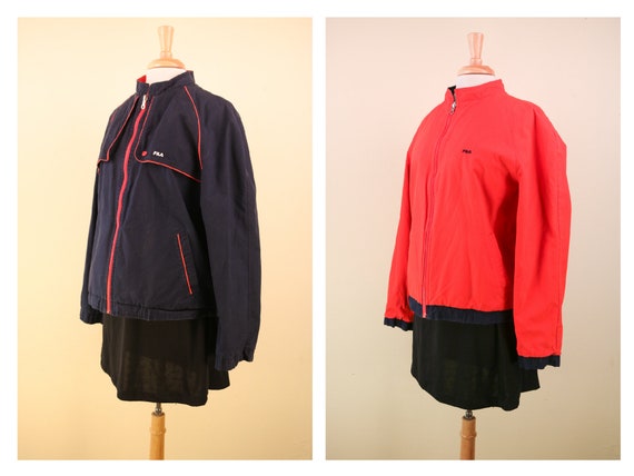 1980’s REVERSIBLE Red and Blue Fila Made in Italy… - image 1