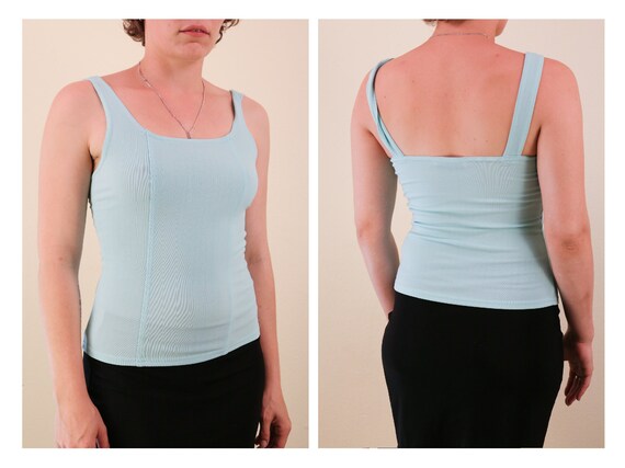 90’s Light Blue Stretch Spice Girls Tank Top