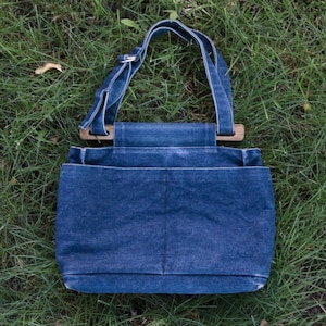 1990&#39;s Denim Convertible Handbag/Shoulder Bag