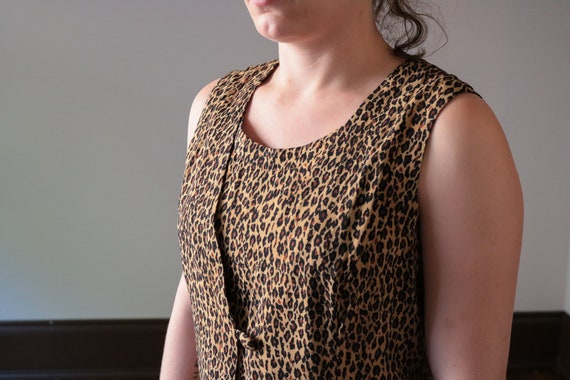 1990's Animal Print Sleeveless Dress - image 6