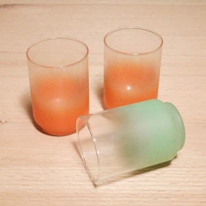 Set of 3 Vintage Juice Glasses
