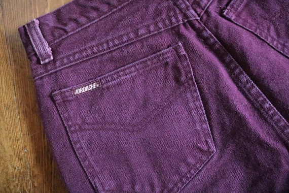 1990's Purple Maroon High Waisted Jordache Jeans - image 6