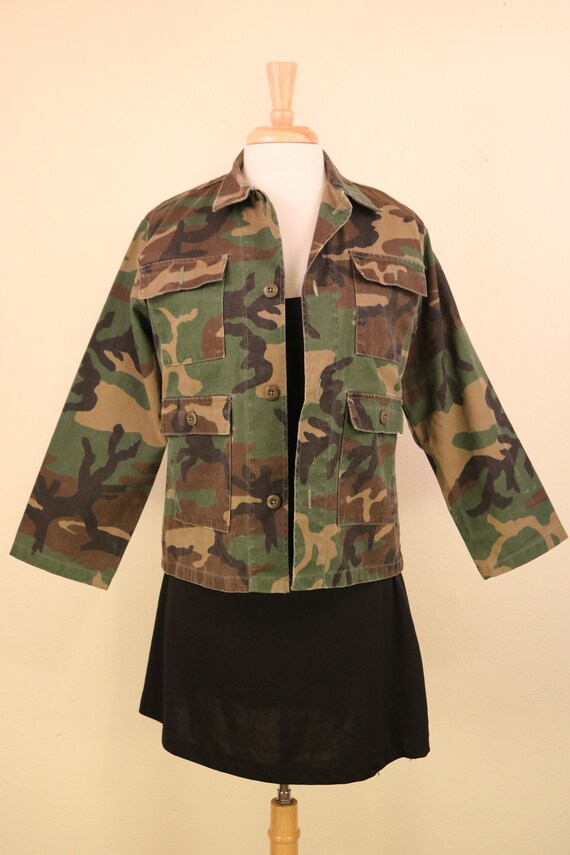 1990’s Camo Camouflage Jacket Size Small - image 2