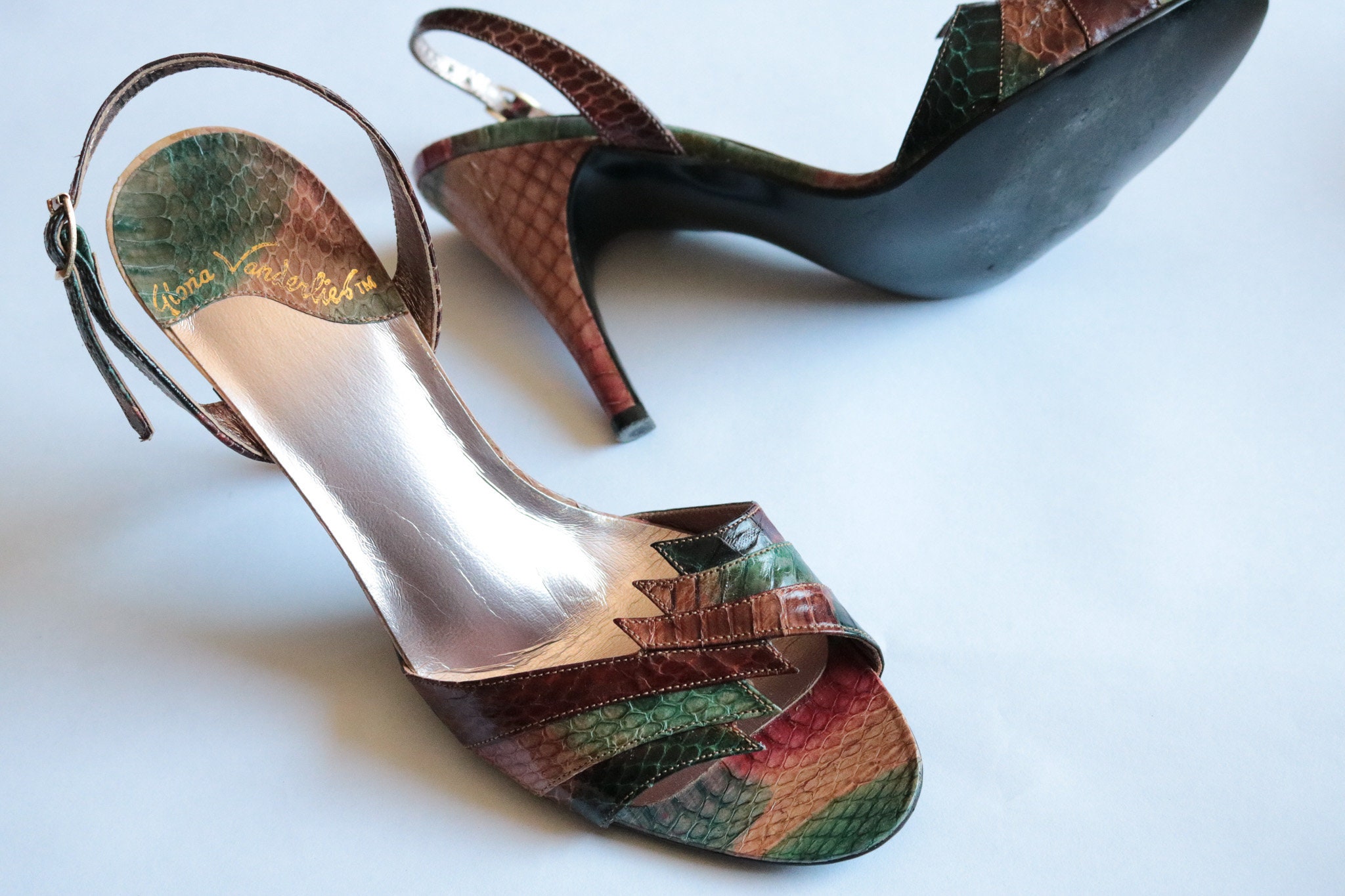 Low rainbow heels Italia