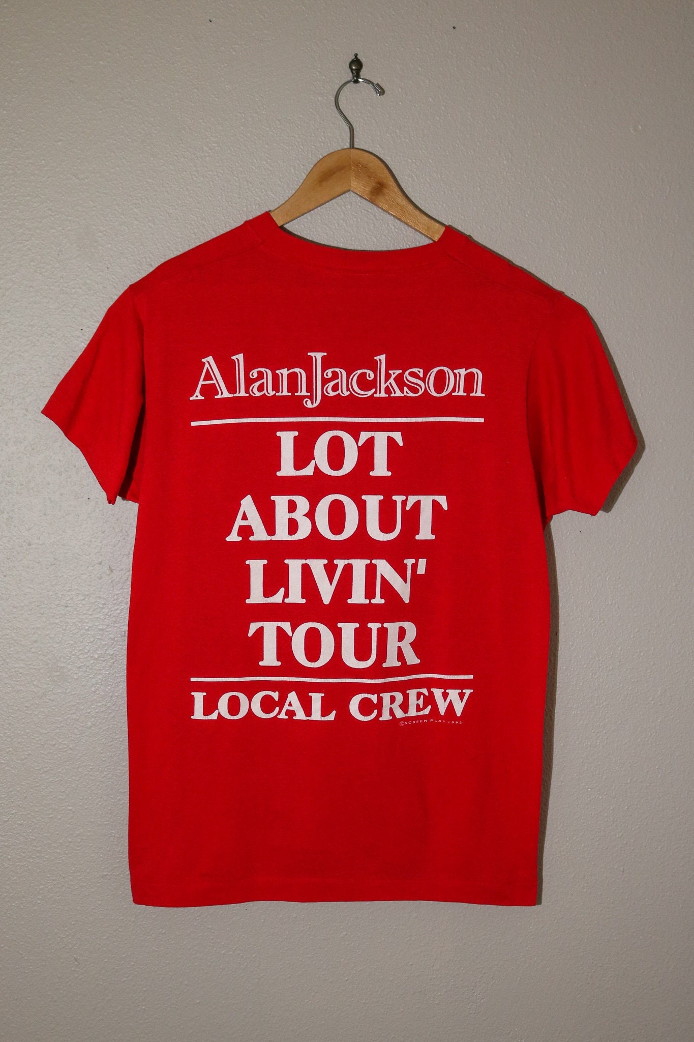 JACKSON BROWNE LOCAL CREW Tシャツ Jackson Browne Crew T Shirt RARE! Authentic Vintage 1996