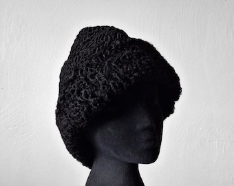 1970's Lambs Wool Cuffed Hat