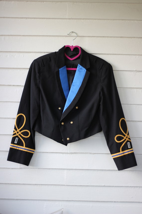 80s Cropped Military Blazer