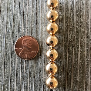 10mm 14k Gold gefüllt Spacer Perle