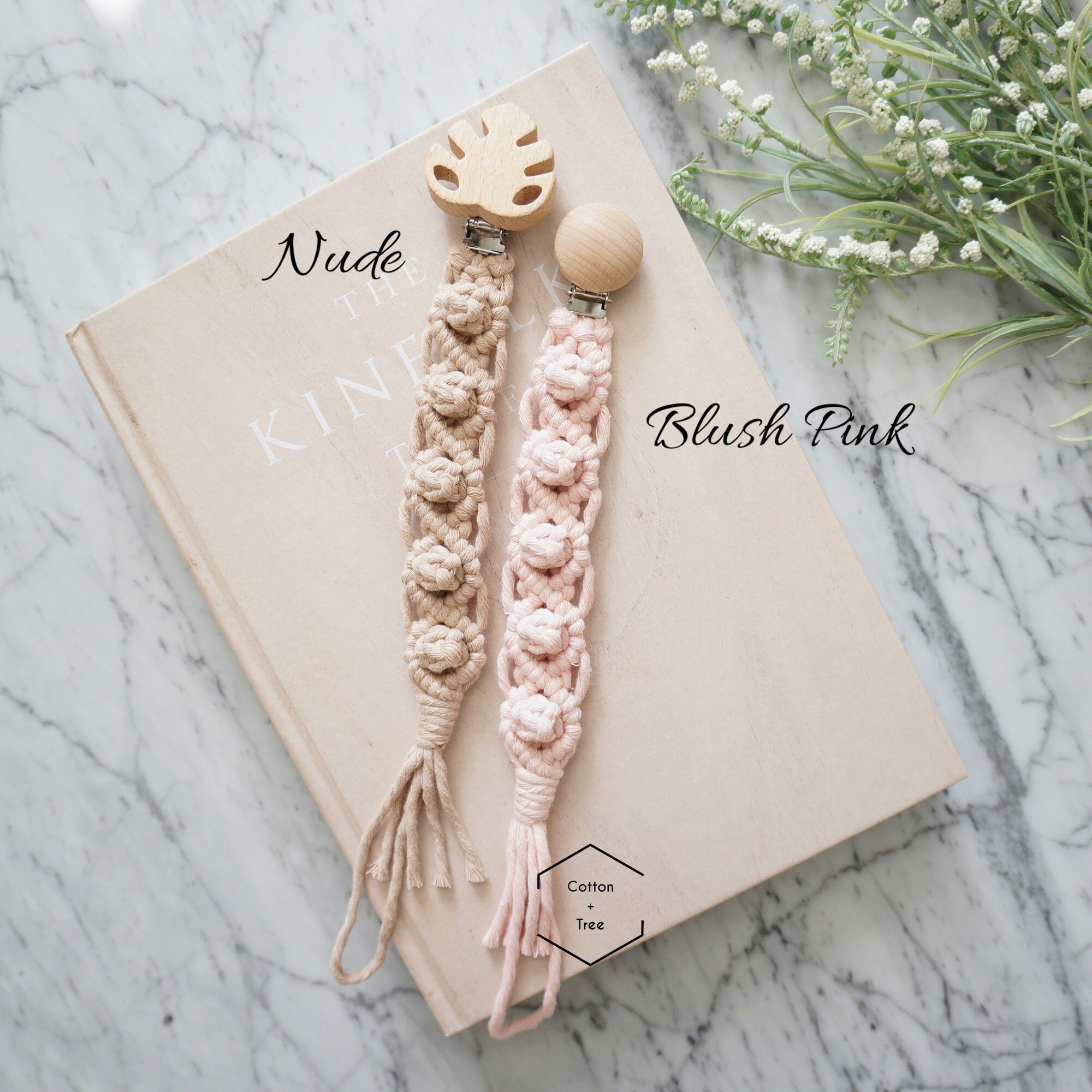 Macrame Baby Pacifier Clip Baby Shower Gifts New Baby Gift Etsy