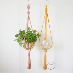 Macrame Plant Hanger | Modern Macrame Plant Hanger | Macrame Wall Hanging | Macrame Plant Holder | Gift Ideas | Boho Home Decor