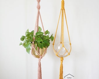 Macrame Plant Hanger | Modern Macrame Plant Hanger | Macrame Wall Hanging | Macrame Plant Holder | Gift Ideas | Boho Home Decor