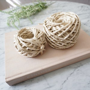 Macrame Metallic Gold & Natural Cotton Cord 5mm | Cotton String Mini Spool | Single Strand Cotton String | Macrame Supplies | Macrame Cord