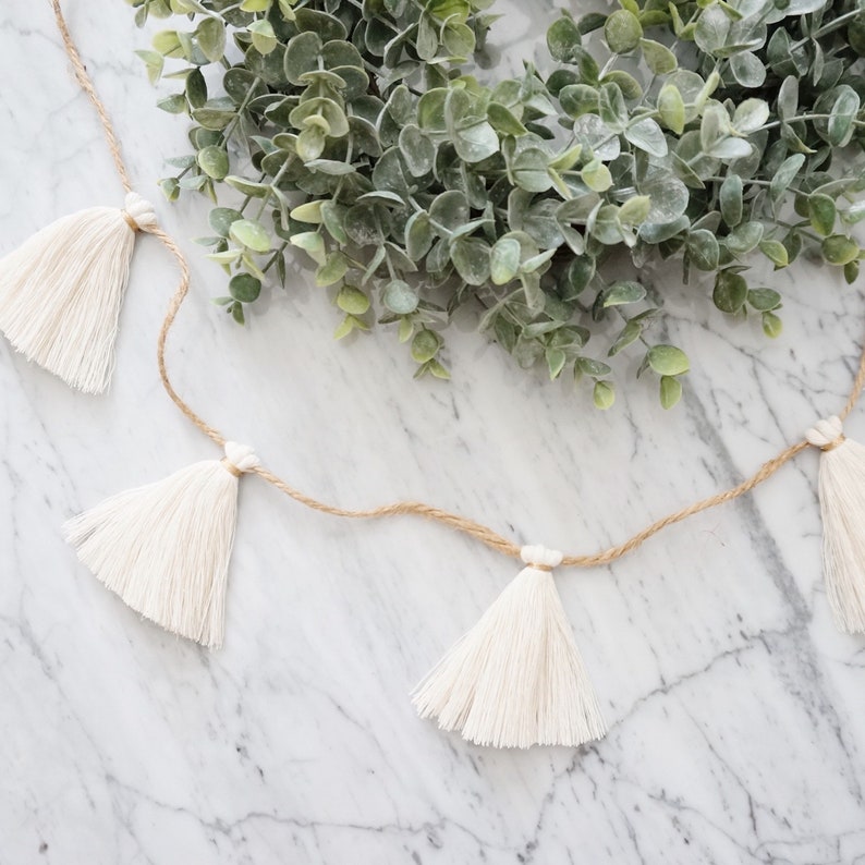 Macrame Tassel Garland Boho Tassel Garland Modern Macrame Etsy