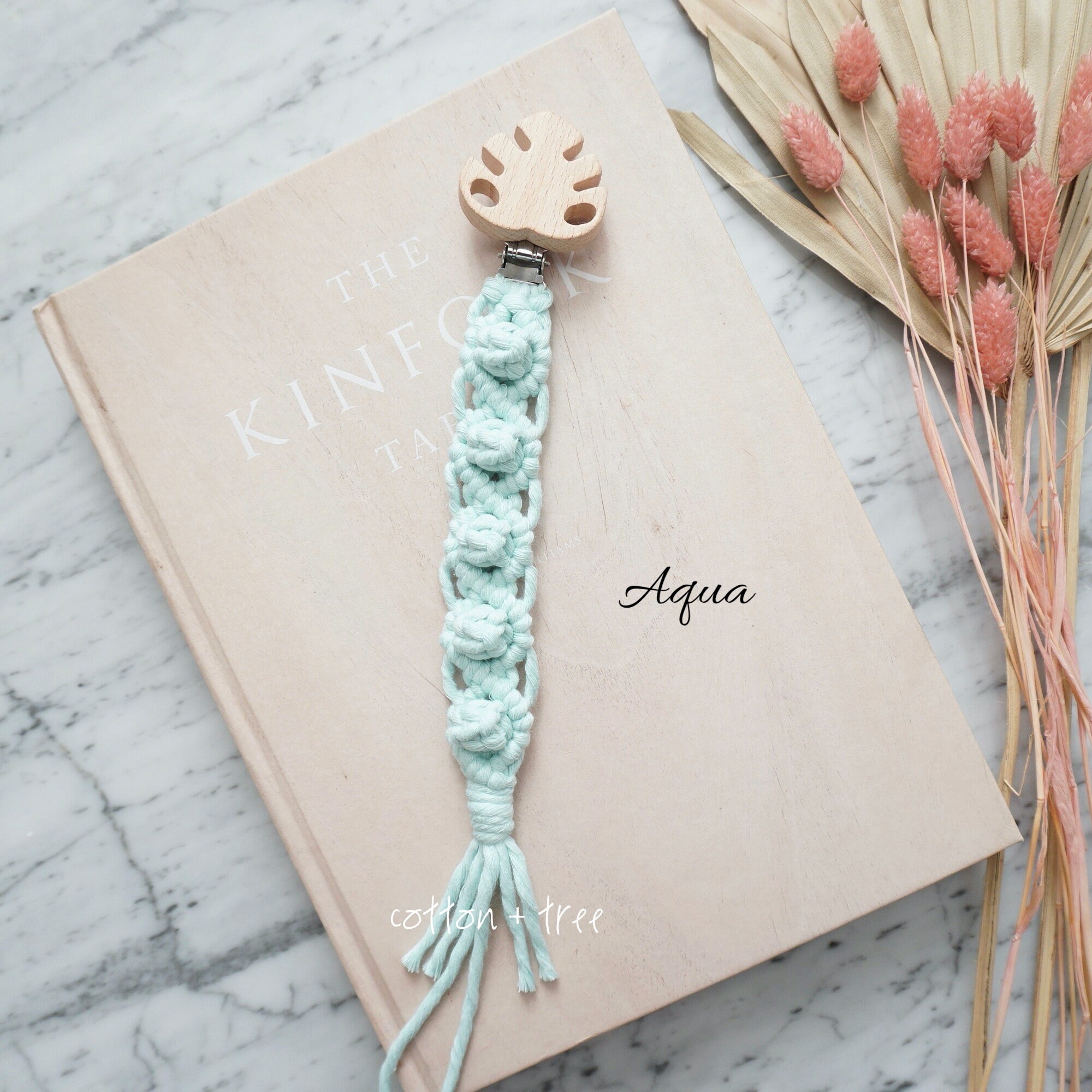 Macrame Baby Pacifier Clip Baby Shower Gifts New Baby Gift Etsy