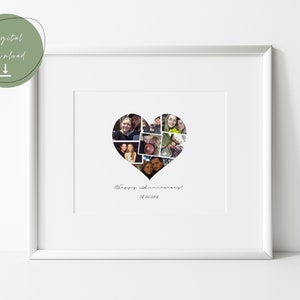 Custom Digital File: Anniversary Photo Collage