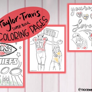 Super Bowl Coloring Pages - Etsy