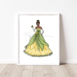 Kiss the Frog - princesses - Princess Inspired Fashion prints - kids room - home prints - prince