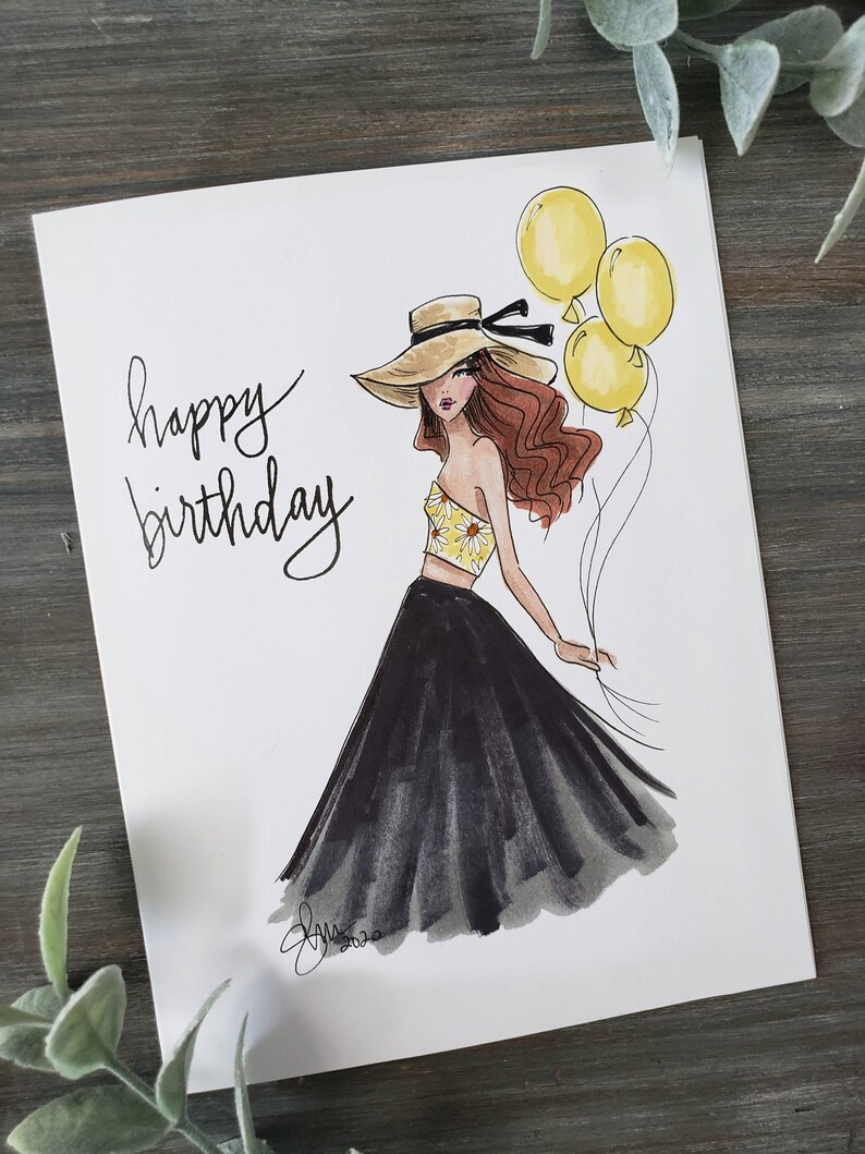 Fashion Birthday Cards Direct To Recipient Etsy fashion-birthday-cards-direct-to-recipient-etsy