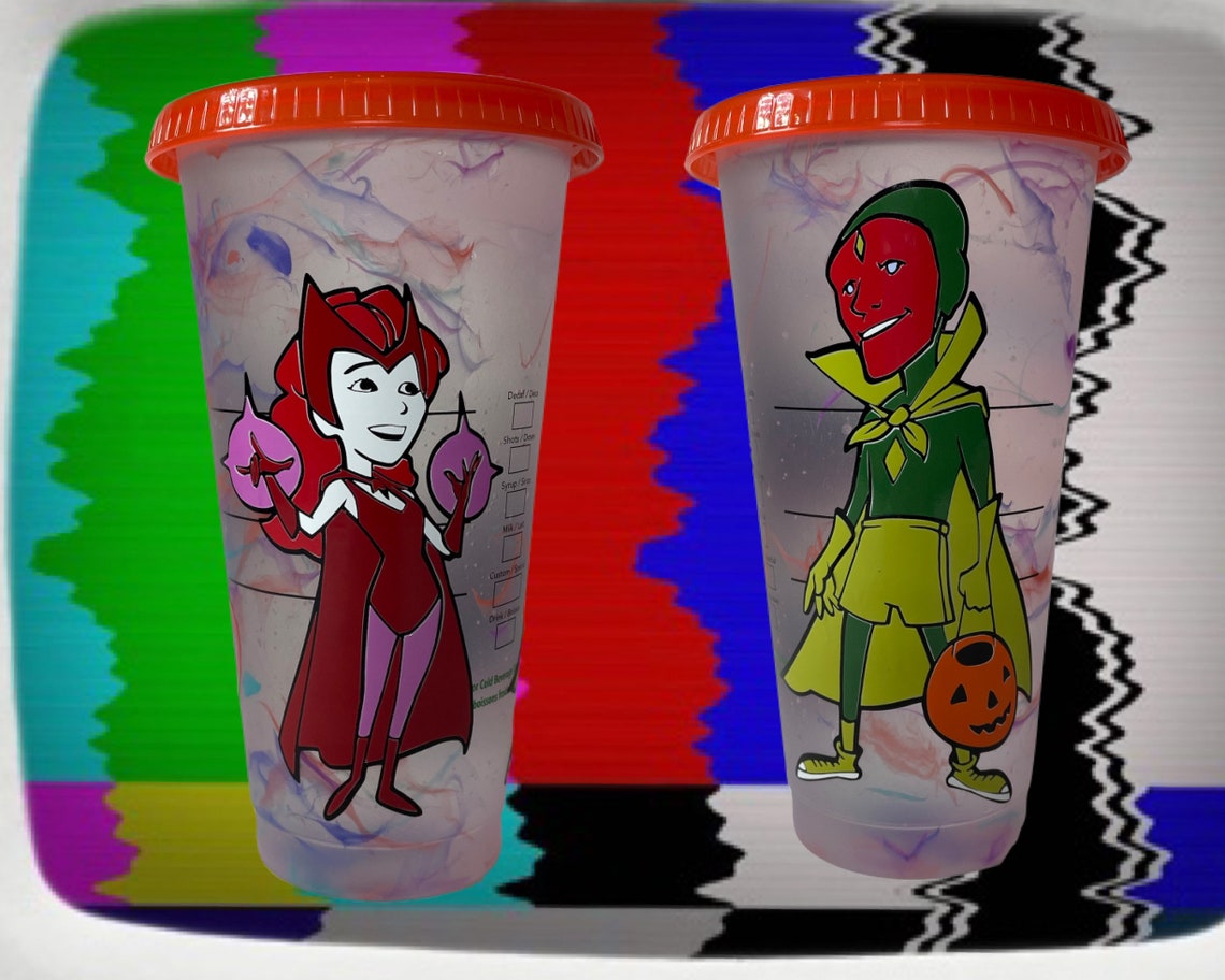 Color Changing Wandavision Starbucks Cup And Decal/ watch