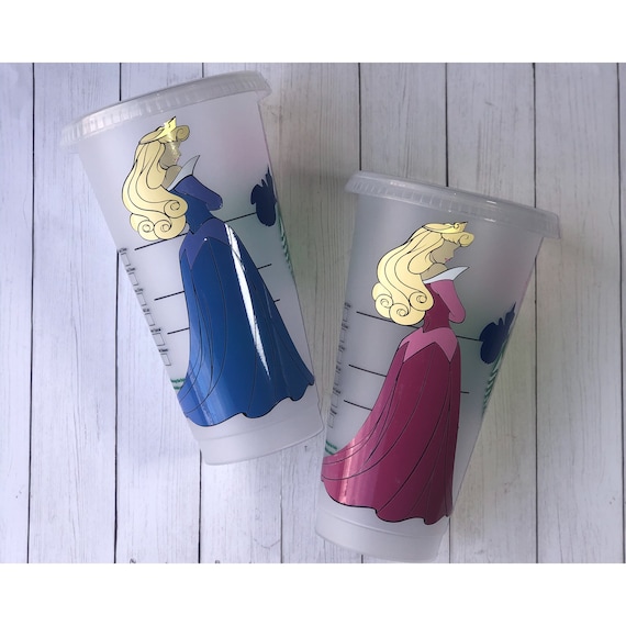 Sleeping Beauty Aurora Color Changing Dress Starbucks Cup Etsy