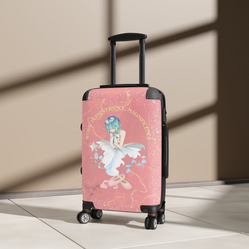 Koffer, rosa Koffer für Ballerina, Koffer für Balletttänzerin, Koffer mit rosa Spitzenschuhen, romantischer künstlerischer Koffer Bild 4