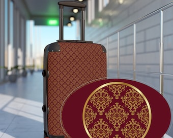 Suitcase, personalized luggage, suitcase with luxurious graphic accents and casual charm, Cabin Suitcase, Custom Luggage