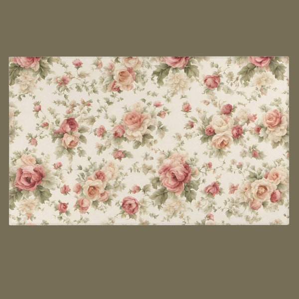 Rug With Roses - Etsy