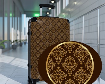 Suitcase, personalized luggage, suitcase with luxurious graphic accents and casual charm, Cabin Suitcase, Custom Luggage