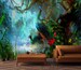 Peel‘n Stick Wallpaper Self-adhesive,Fantasy Forest Peacock Wall Paper Autocollant Mural Bird Wallpaper Bedroom Wall Sticker Remove#81 